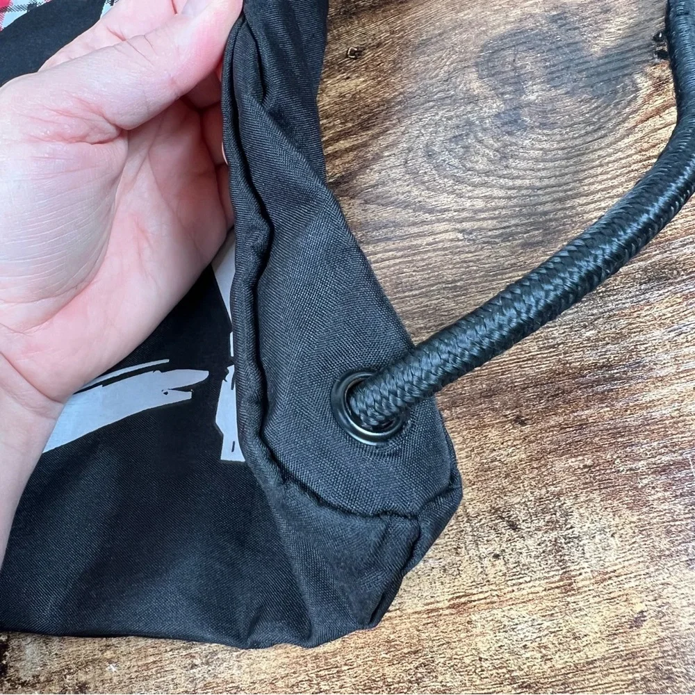 Jordan Drawstring Bag Back Pack Cloth Exterior Lined Interior Lightweight